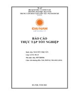 (TIỂU LUẬN) báo cáo THỰC tập tốt NGHIỆP  cơ sở thực tập khoa dược bệnh viện đa khoa sông thương bắc giang 