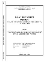 ĐỀ TÀI THIẾT KẾ BỘ ĐIỀU KHIỂN NHIỆT ĐỘ SỬ DỤNG GIẢI THUẬT PID MỜ