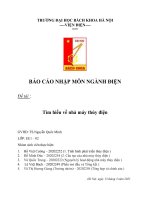 (TIỂU LUẬN) báo cáo NHẬP môn NGÀNH điện đề tài  tìm hiểu về nhà máy thủy điện 