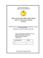 ĐỀ tài quan điểm hồ chí minh về hình thức tổ chức của khối đại đoàn kết dân tộc giá trị lý luận và thực tiễn  