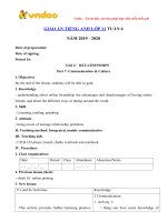 giao an tieng anh lop 11 tuan 6 sach moi 