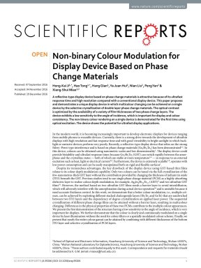 non binary colour modulation for display device based on phase change ...