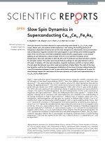 slow spin dynamics in superconducting ca0 9ce0 1fe2as2 