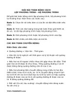 chuyen de giai toan bang cach lap phuong trinh he phuong trinh on thi vao lop 10 