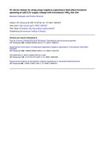 on device design for steep slope negative capacitance field effect transistor operating at sub 0 2v supply voltage with ferroelectric hfo2 thin film 