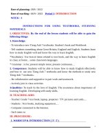 Giáo án tiếng anh 7 sách global success soạn chuẩn cv 5512 (kì 1) 2 cột   