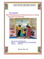 Một số biện pháp giáo dục kỹ năng sống cho trẻ