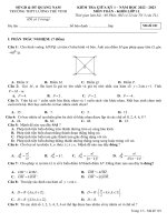 de giua hoc ky 1 toan 11 nam 2022 2023 truong thpt luong the vinh quang nam 