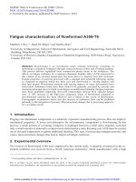 fatigue characterization of flowformed a356 t6 