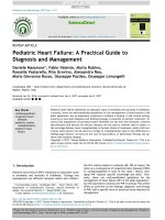 pediatric heart failure a practical guide to diagnosis and management 