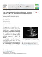 severe renal injury detected by emergency department point of care ultrasound pocus in a patient with undifferentiated hypotension 