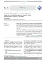 monitoring of injected co2 at two commercial geologic storage sites with significant pressure depletion and or re pressurization histories a case study 