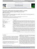 searching for a bnp standard glycosylated probnp as a common calibrator enables improved comparability of commercial bnp immunoassays 