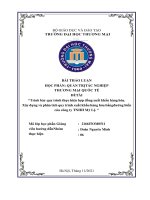 Tiểu luận quản trị rủi ro   quy trình xuất khẩu hàng hóa của công ty TNHH mỹ lệ