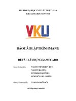 BÁO CÁO LẬP TRÌNH MẠNG ĐỀ TÀI XÂY DỰNG GAME CARO