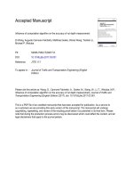 influence of computation algorithm on the accuracy of rut depth measurement 