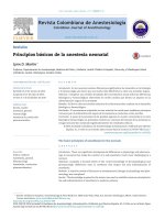 principios b sicos de la anestesia neonatal 