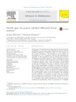 moduli space for generic unfolded differential linear systems 
