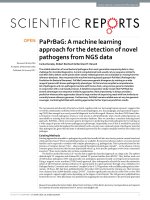 paprbag a machine learning approach for the detection of novel pathogens from ngs data 