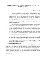 Vai trò của việc dạy hát dân ca cho sinh viên khối sư phạm nghệ thuật 