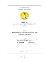 (TIỂU LUẬN) QUẢN TRỊ CHUỖI CUNG ỨNG (MGT44A) đề tài phân tích nhân tố kinh tế ảnh hưởng đến vận chuyển cà phê của tập đoàn trung nguyên 