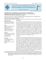 ẢNH HƯỞNG của VI KHUẨN LACTIC bổ SUNG vào THỨC ăn lên KHẢ NĂNG KHÁNG BỆNH HOẠI tử GAN tụy cấp TÍNH TRÊN tôm THẺ CHÂN TRẮNG (litopenaeus vannamei 