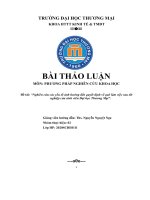 (TIỂU LUẬN) thảo luận nhóm TMU nghiên cứu các yếu tố ảnh hưởng đến quyết định về quê làm việc sau tốt nghiệp của sinh viên đại học thương mại 