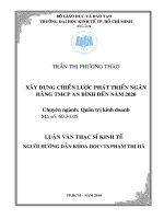 Luận văn thạc sĩ UEH xây dựng chiến lược phát triển ngân hàng TMCP an bình đến năm 2020 