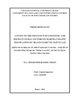 Luận văn thạc sĩ VNU ULIS a study on the influence of linguistic and socio cultural factors on martha collins’ translation of black stars by ngô tự lập  