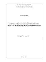 Luận văn thạc sĩ VNU UET giải pháp thiết kế nâng cao vùng phủ sóng thông tin di động bên trong toàn nhà cao tầng   
