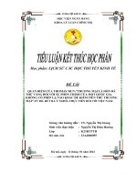(TIỂU LUẬN) QUAN điểm của THOMAS MUN“THƯƠNG mại là hòn đá THỬ VÀNG đối với sự PHỒN THỊNH của một QUỐC GIA  KHÔNG có PHÉP lạ nào KHÁC để KIẾM TIỀN TRỪ THƯƠNG mại” từ đó, rút RA ý NGHĨA THỰC TIỄN 