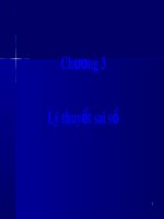 Bài giảng trắc địa cơ sở   chương 3  lý thuyết sai số 