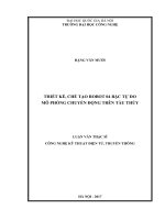 Luận văn thạc sĩ VNU UET thiết kế, chế tạo robot 04 bậc tự do mô phỏng chuyển động trên tàu thủy  