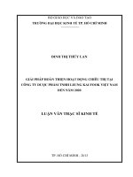 Luận văn thạc sĩ UEH giải pháp hoàn thiện hoạt động chiêu thị tại công ty dước phẩm TNHH leung kai fook việt nam đến năm 2020 