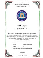 QUÁ TRÌNH HÌNH THÀNH, bổ SUNG, PHÁT TRIỂN CƯƠNG LĨNH xây DỰNG đất nước TRONG THỜI kỳ QUÁ độ lên CHỦ NGHĨA xã hội từ đại hội đại BIỂU TOÀN QUỐC lần THỨ IV 2 