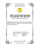 (TIỂU LUẬN) quy luật chuyển hóa từ những sự thay đổi về lượng dẫn đến những thay đổi về chất và ý nghĩa của nó với việc nâng cao chất lượng học tập của sinh viên hiện nay 3 