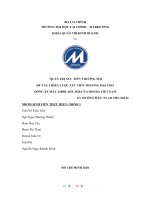 (TIỂU LUẬN) QUẢN TRỊ xúc TIẾN THƯƠNG mại đề tài CHIẾN lược xúc TIẾN THƯƠNG mại CHO DÒNG XE máy AIRBLADE 2020 của HONDA VIỆT NAM 