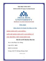 Tiểu luận môn kinh tế chính trị mác LêNinHÀNG hóa sức LAO ĐỘNG  LIÊN hệ HÀNG hóa sức LAOĐỘNGỞTHỊTRƯỜNG VIỆT NAM HIỆN NAY 