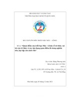 (TIỂU LUẬN) quan điểm của triết học mác   lênin về tri thức, vai trò của tri thức và sự vận dụng quan điểm đó trong nghiên cứu, học tập của sinh viên 