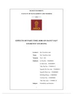 (TIỂU LUẬN) the proportion of k17 FMT students have taken a part time job 