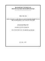 Nâng cao chất lượng tín dụng đối với doanh nghiệp vừa và nhỏ tại Ngân hàng công thương Việt Nam