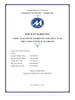 (TIỂU LUẬN) SERVICES MARKETING TOPIC ANALYSIS OF MARKETING STRATEGY 7ps OF PHUC LONG COFFEE  TEA BRAND 