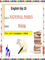 Bài giảng Tiếng Anh 10 unit 11