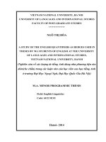 Luận văn thạc sĩ VNU ULIS a study of the english quantifiers as hedges used in theses by MA students of english at the university of languages and international studies, vietnam national university, hanoi 
