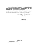 Th.S Quản trị rủi ro tín dụng đối với doanh nghiệp vừa và nhỏ tại Ngân hàng TMCP Ngoại thương Việt Nam – Chi nhánh Thanh Hóa