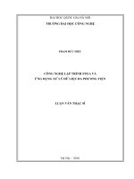 Luận văn thạc sĩ VNU UET công nghệ lập trình FPGA và ứng dụng xử lý dữ liệu đa phương tiện 