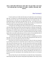 Rèn luyện hơi thở trong dạy học thanh nhạc cho sinh viên hệ đại học sư phạm âm nhạc, trường đại học hải phòng 