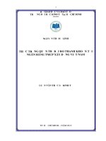 Luận văn thạc sĩ UEH Thực trạng quản trị rủi ro thanh khoản tại ngân hàng TMCP xây dựng Việt Nam