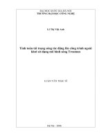 Luận văn thạc sĩ VNU UET tính toán tải trọng sóng tác động lên công trình ngoài khơi sử dụng mô hình sóng của trosman  luận văn ths cơ học  60 44 21 