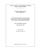 Các biện pháp phòng ngừa hành chính trong lĩnh vực phòng chống dịch bệnh – thực trạng và giải pháp hoàn thiện 